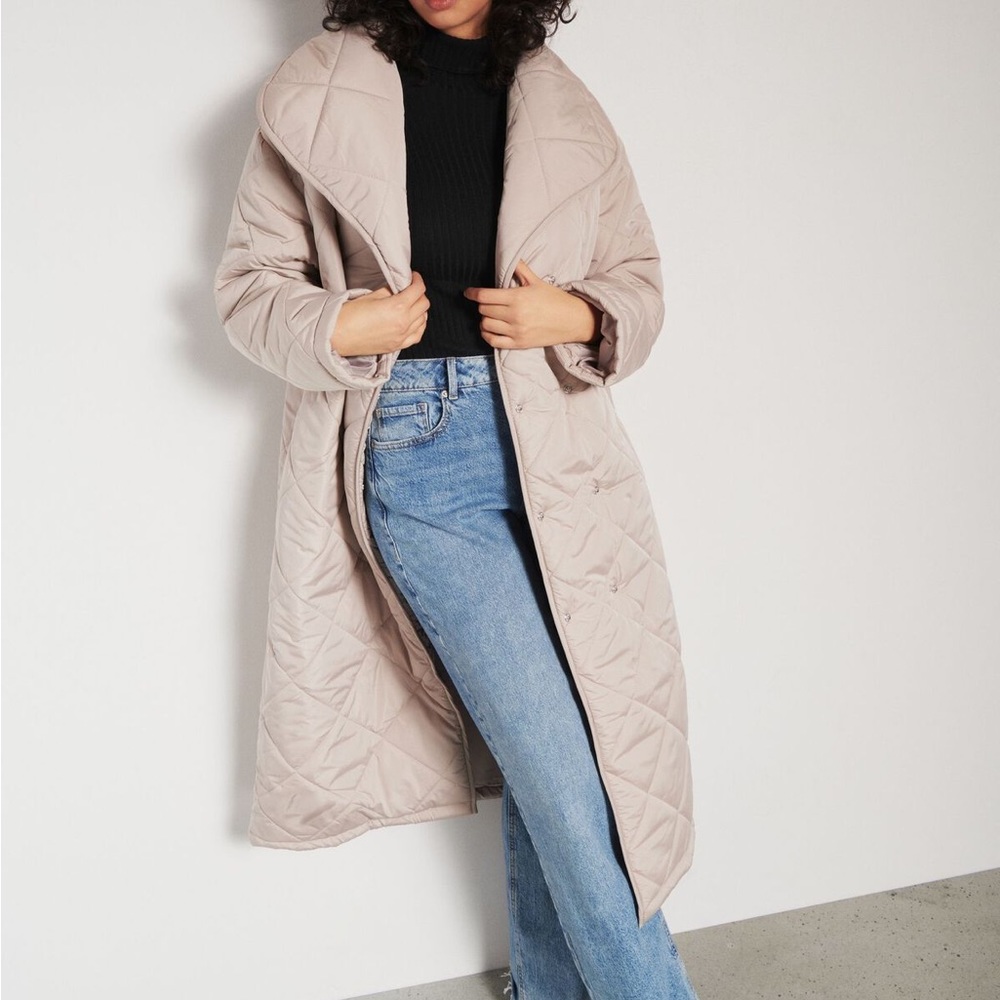 Dynamite Long Quilted Puffer